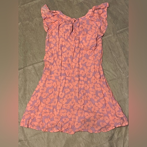 Little girls Sz 7 Floral Flowy Rayon Dress - Picture 4 of 5